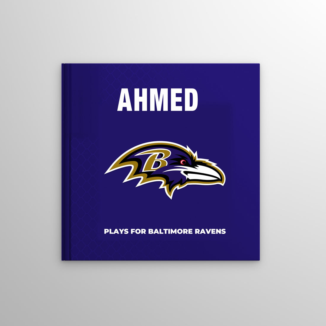 Baltimore Ravens Personalised Storybook — Front cover