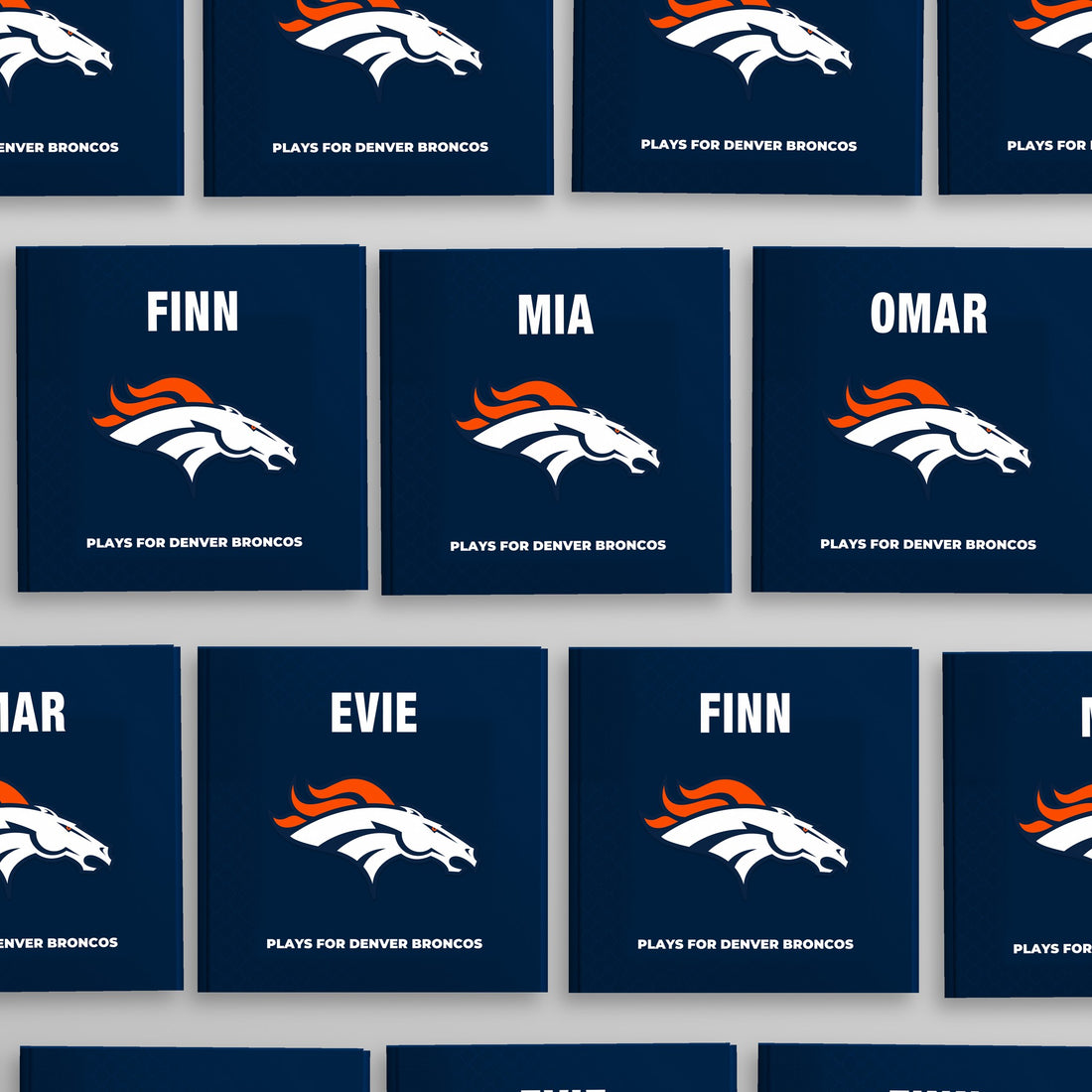 Denver Broncos Personalised Storybook — Every name belongs