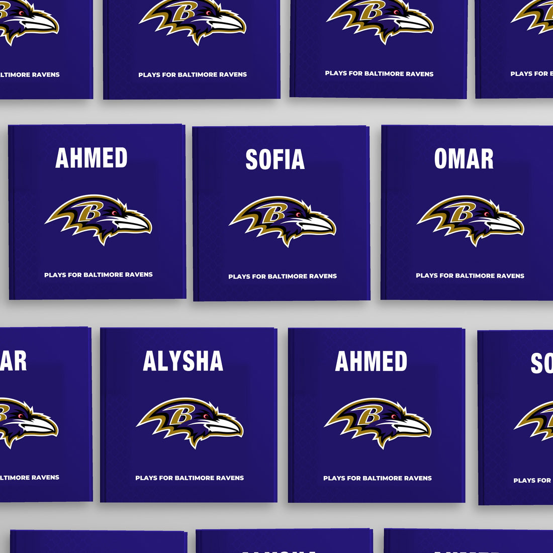 Baltimore Ravens Personalised Storybook — Every name belongs