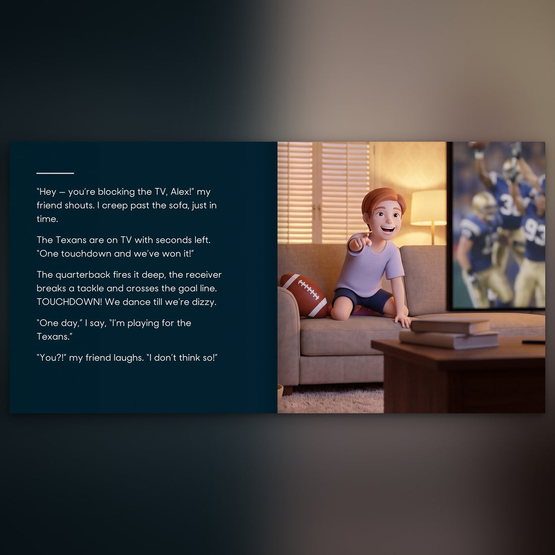 Houston Texans Personalised Storybook — Where the dream begins