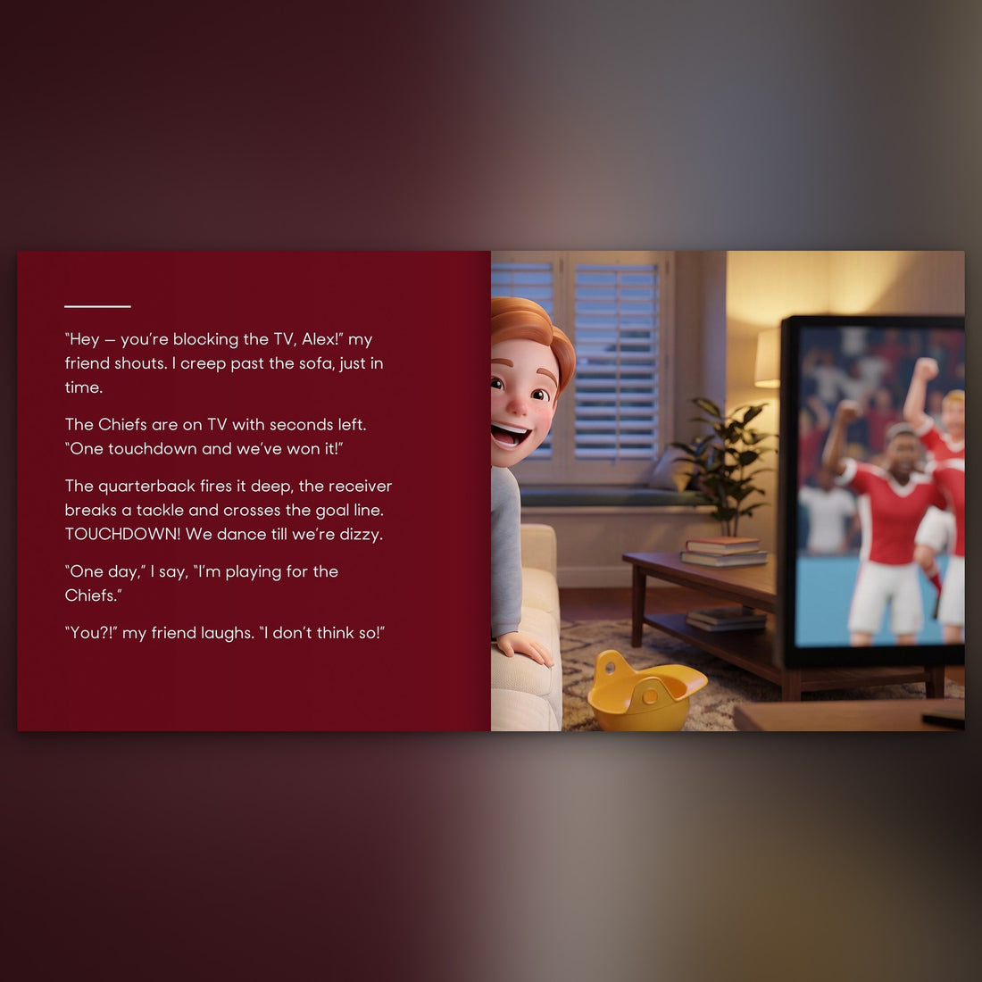 Kansas City Chiefs Personalised Storybook — Where the dream begins