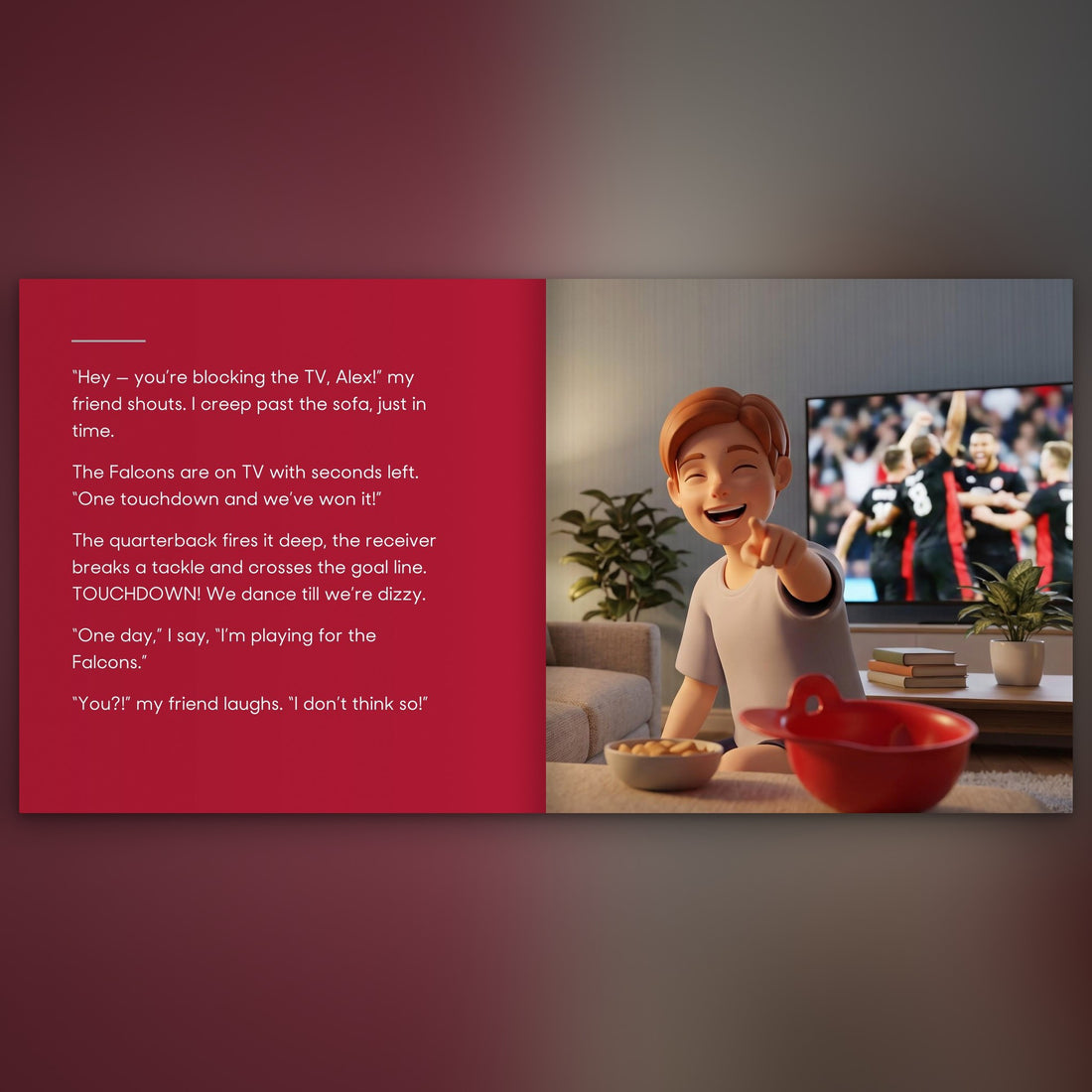Atlanta Falcons Personalised Storybook — Where the dream begins