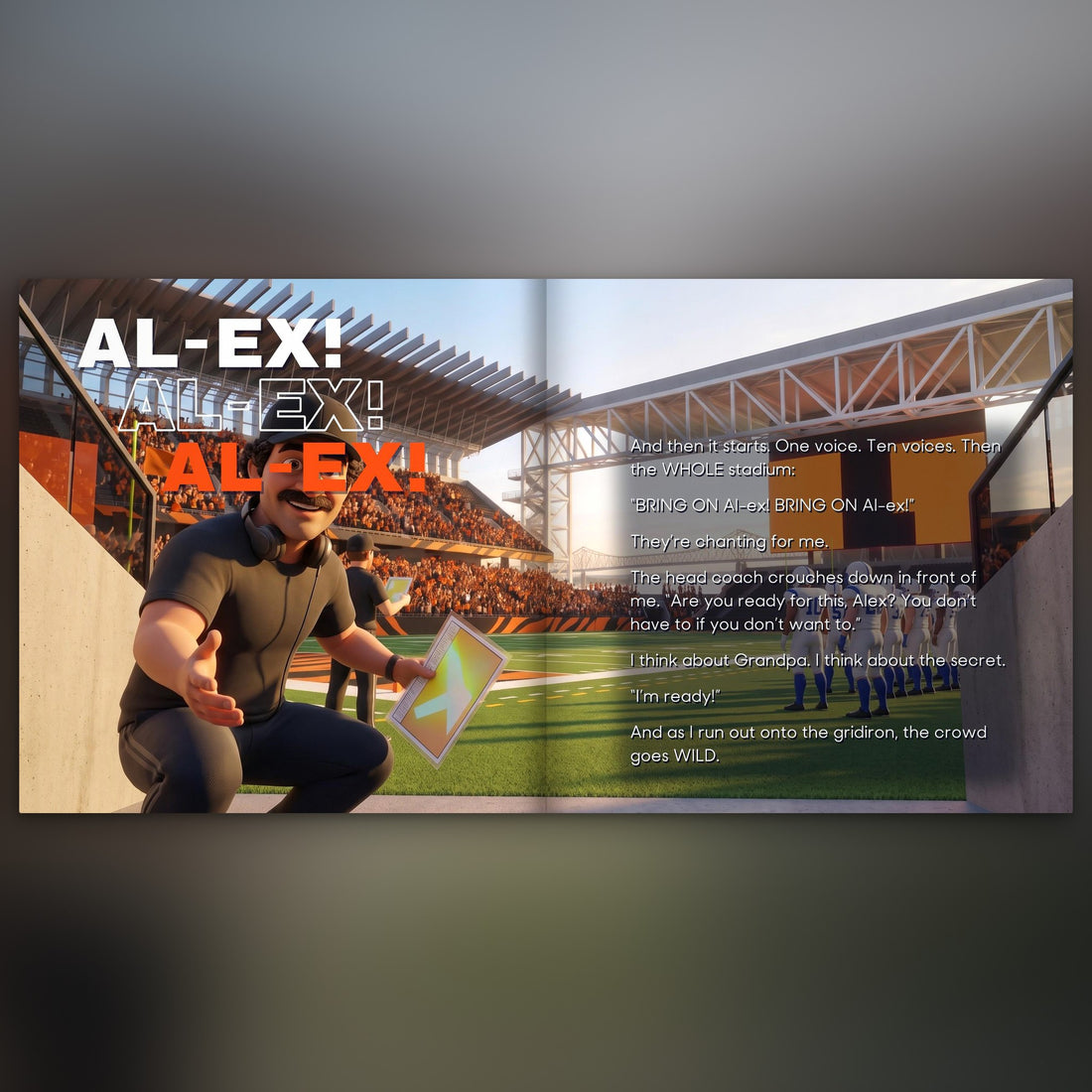 Cincinnati Bengals Personalised Storybook — The crowd chants their name