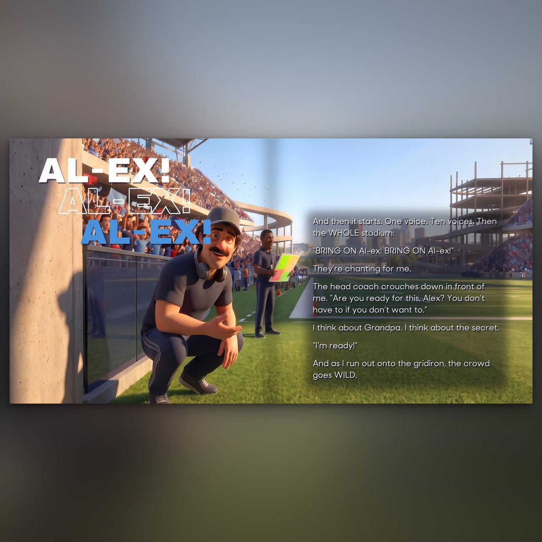 Tennessee Titans Personalised Storybook — The crowd chants their name