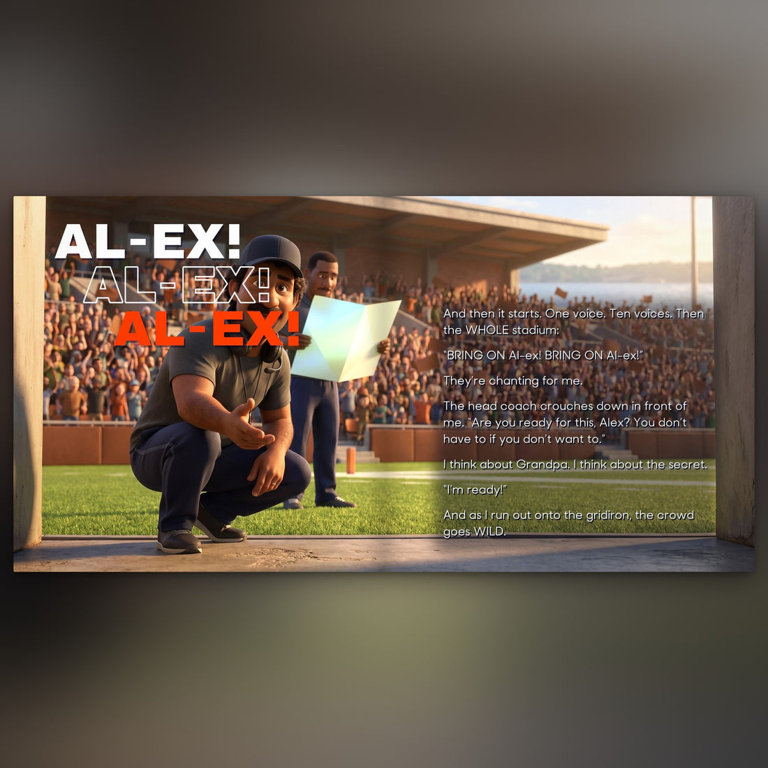 Cleveland Browns Personalised Storybook — The crowd chants their name