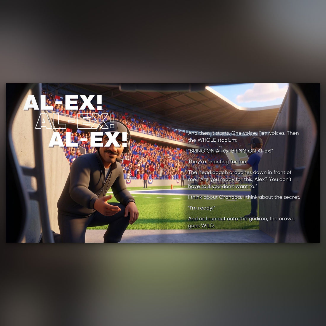 Buffalo Bills Personalised Storybook — The crowd chants their name