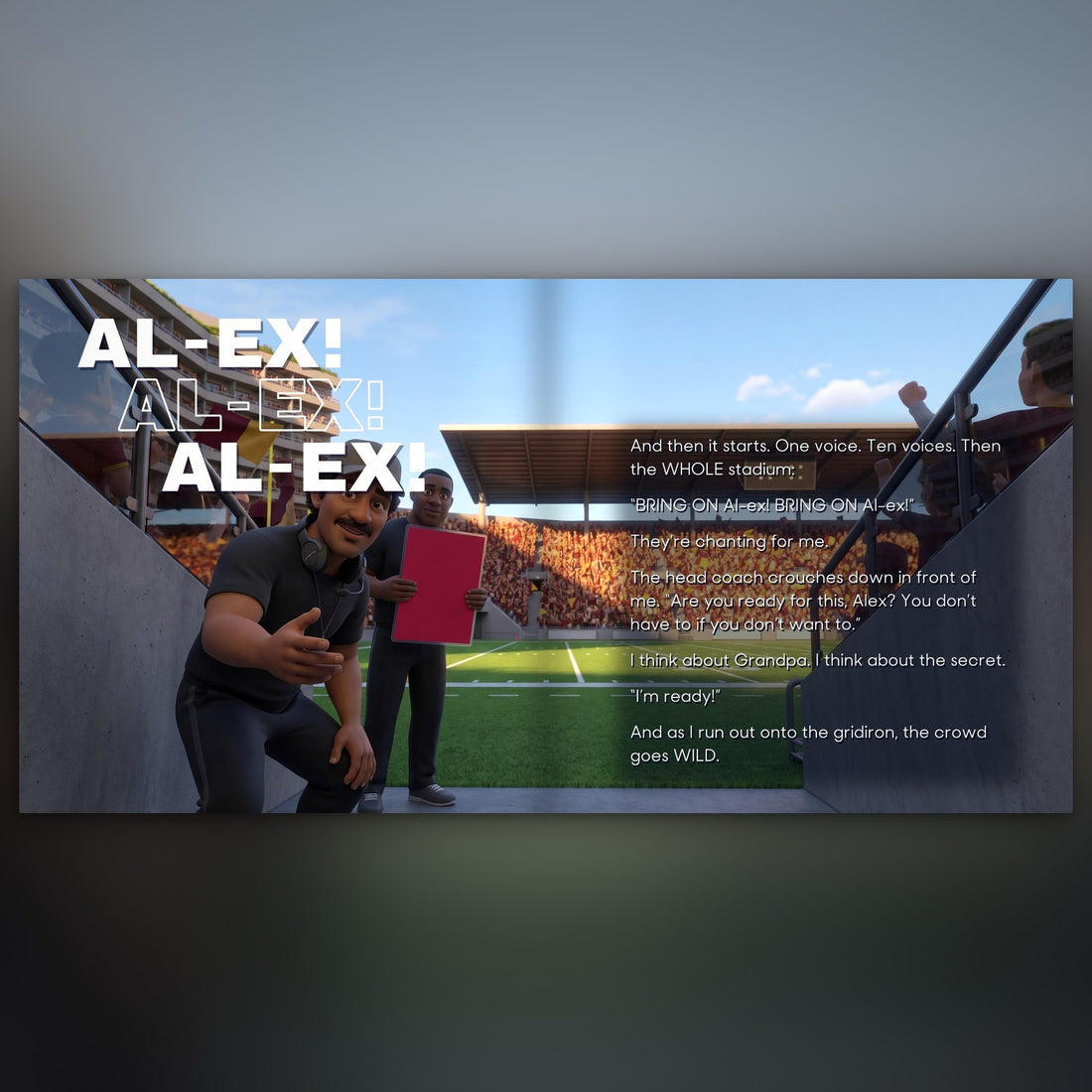San Francisco 49ers Personalised Storybook — The crowd chants their name