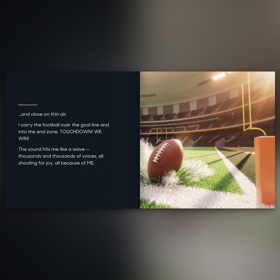 New Orleans Saints Personalised Storybook — The winning touchdown