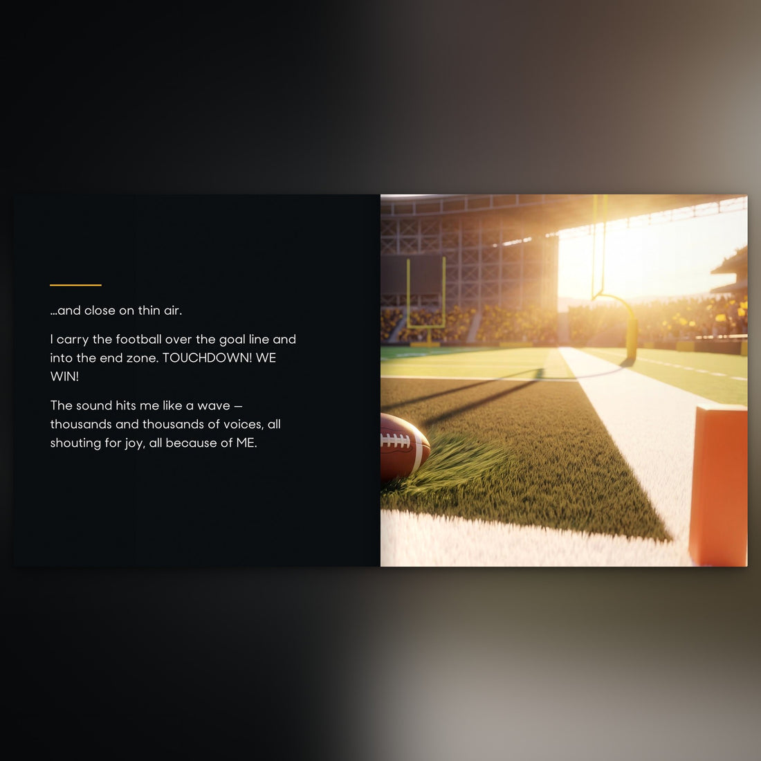 Pittsburgh Steelers Personalised Storybook — The winning touchdown