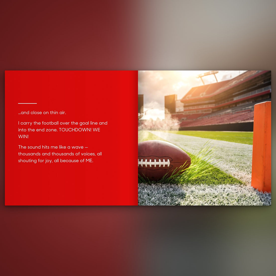 Tampa Bay Buccaneers Personalised Storybook — The winning touchdown