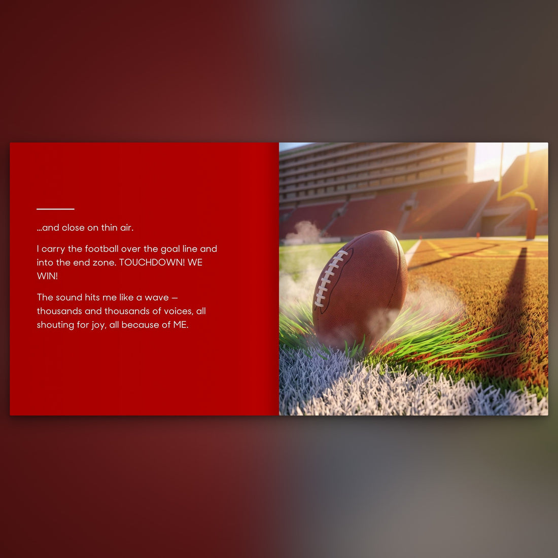 San Francisco 49ers Personalised Storybook — The winning touchdown