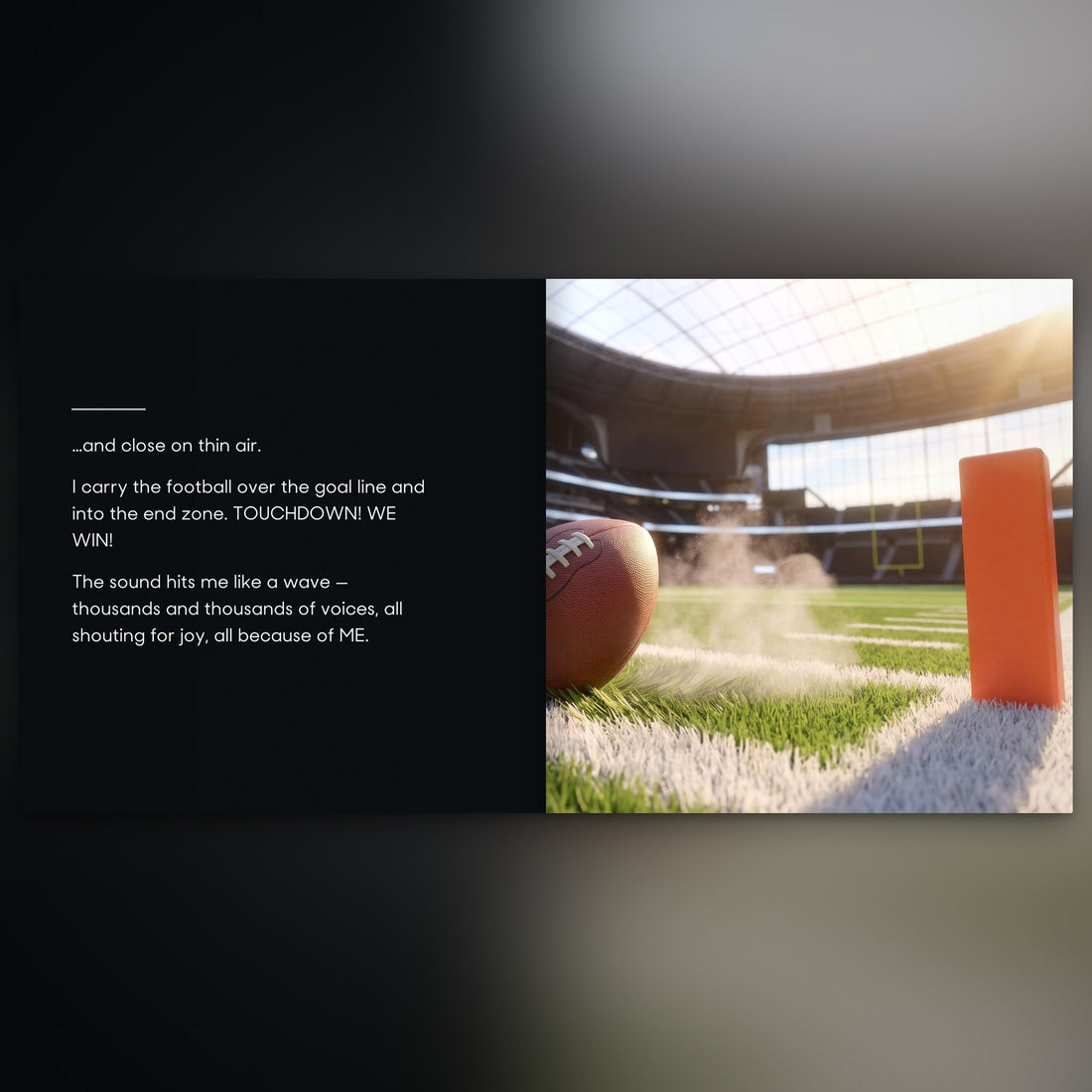 Las Vegas Raiders Personalised Storybook — The winning touchdown