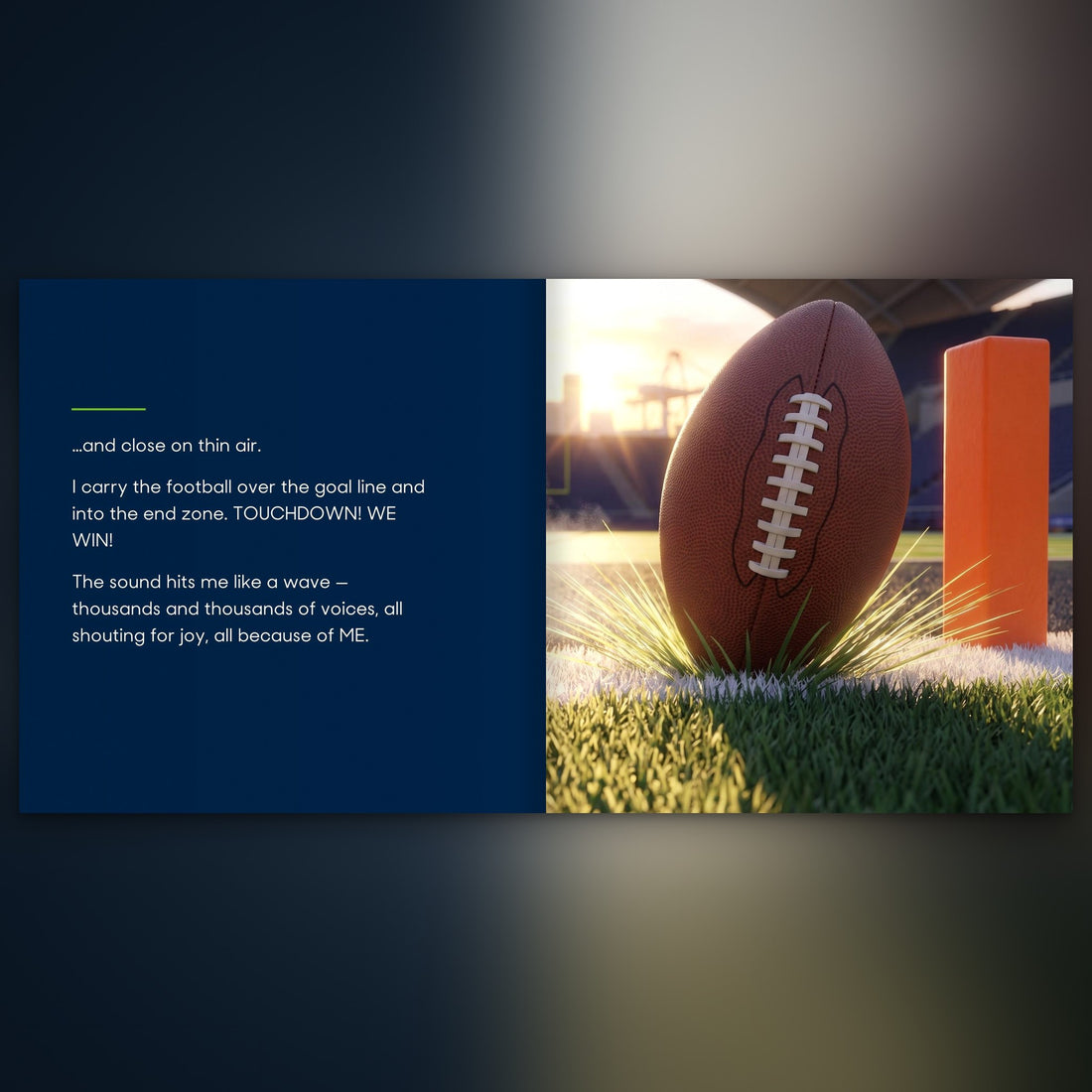 Seattle Seahawks Personalised Storybook — The winning touchdown