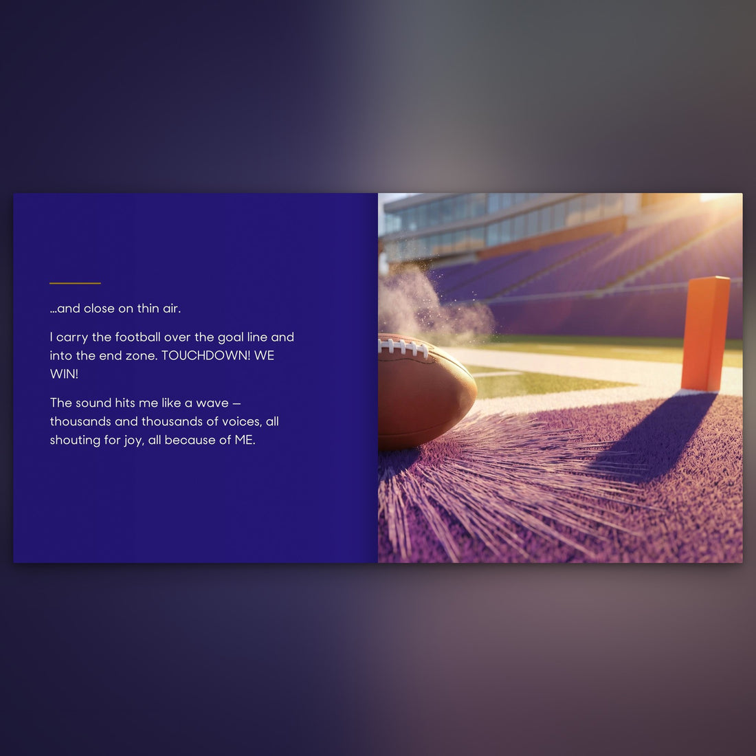 Baltimore Ravens Personalised Storybook — The winning touchdown