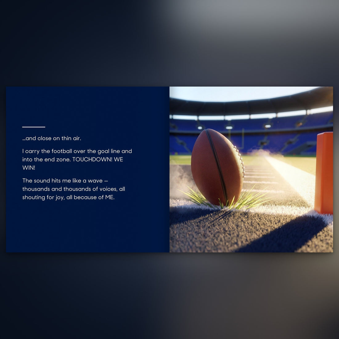 Buffalo Bills Personalised Storybook — The winning touchdown