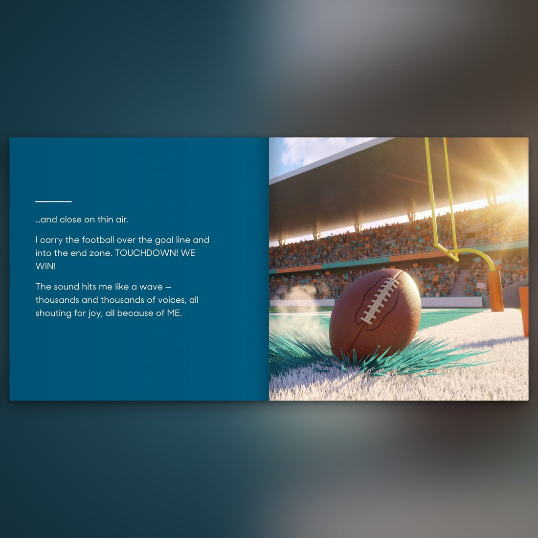 Miami Dolphins Personalised Storybook — The winning touchdown