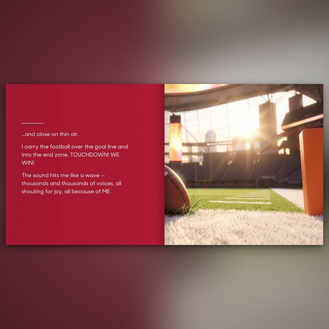 Atlanta Falcons Personalised Storybook — The winning touchdown