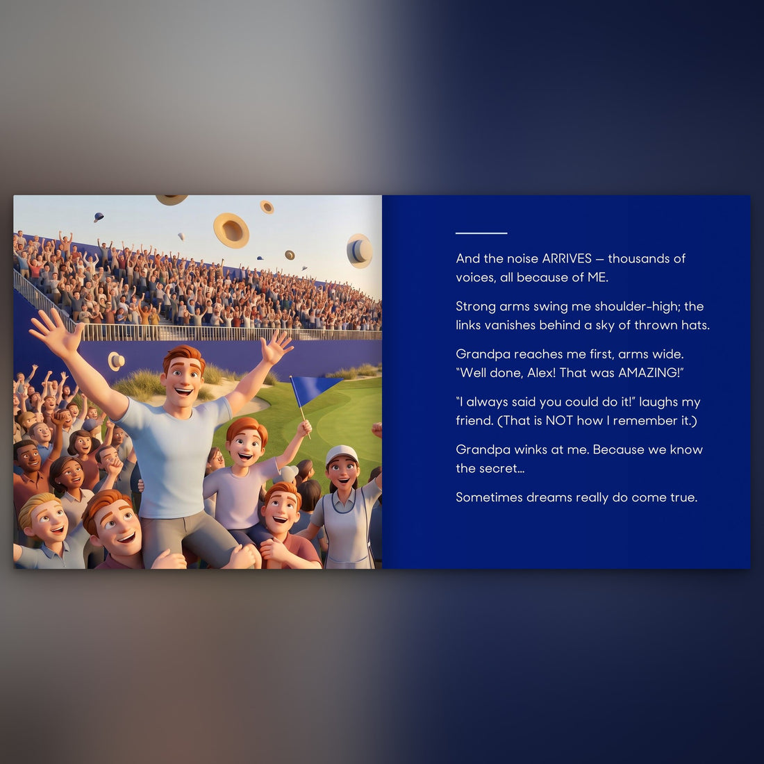 AIG Women's Open Personalised Storybook — Their champion page