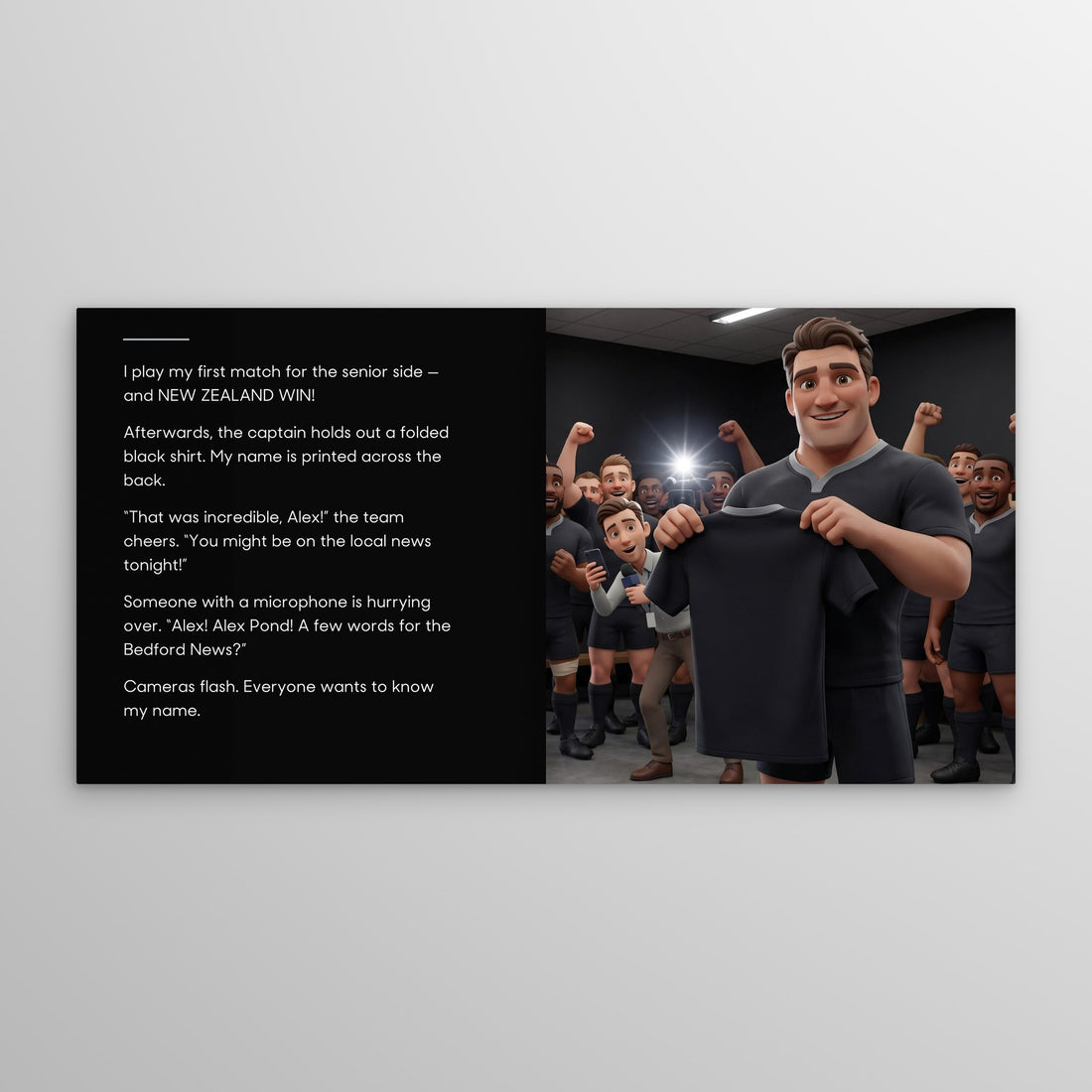 New Zealand Rugby Personalised Storybook — Their name on the shirt
