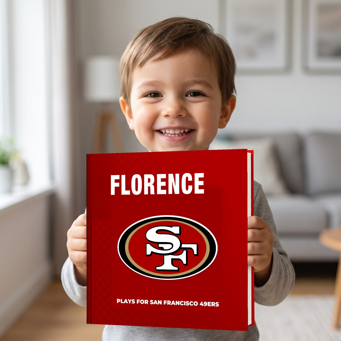San Francisco 49ers Personalised Storybook — Loved at home