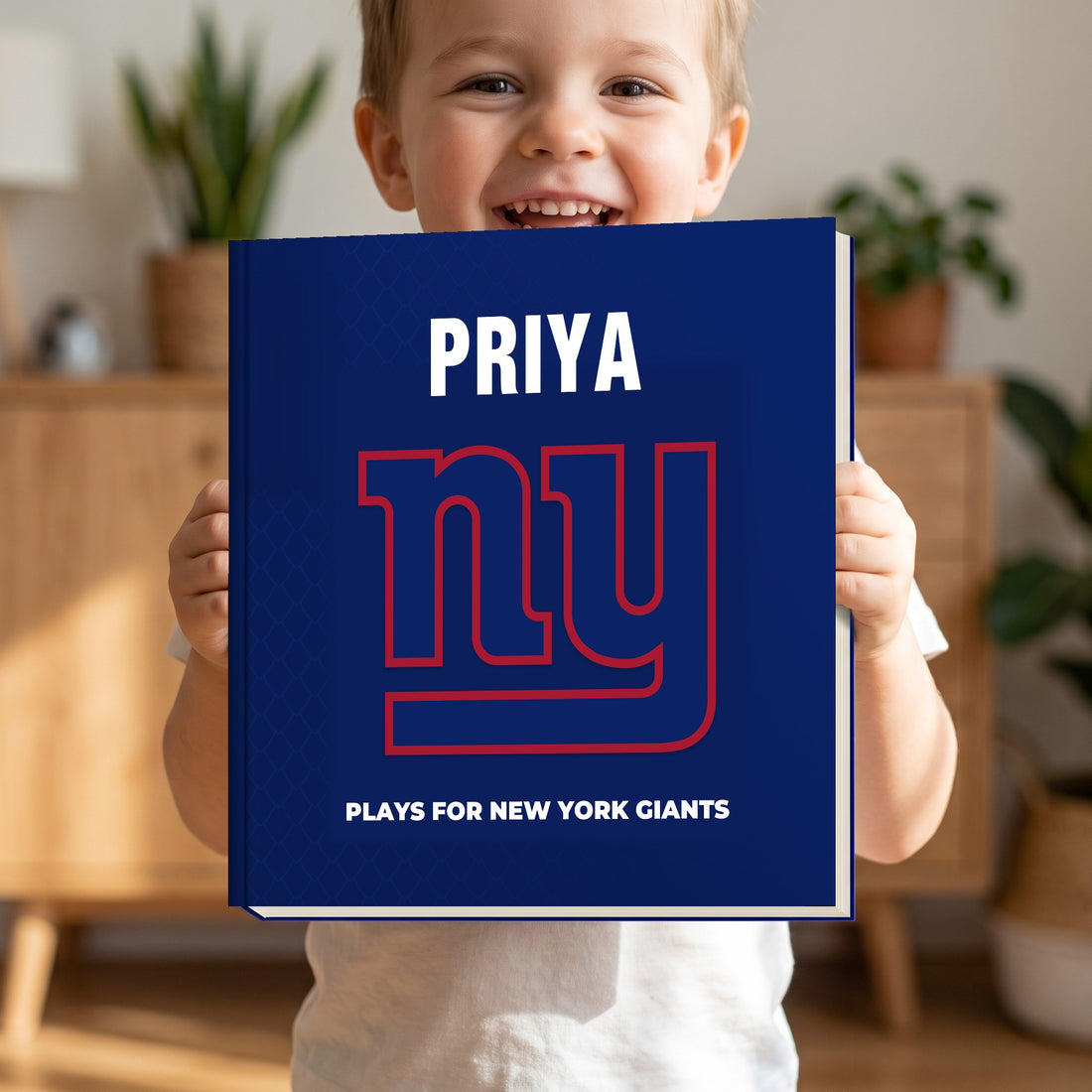 New York Giants Personalised Storybook — Loved at home