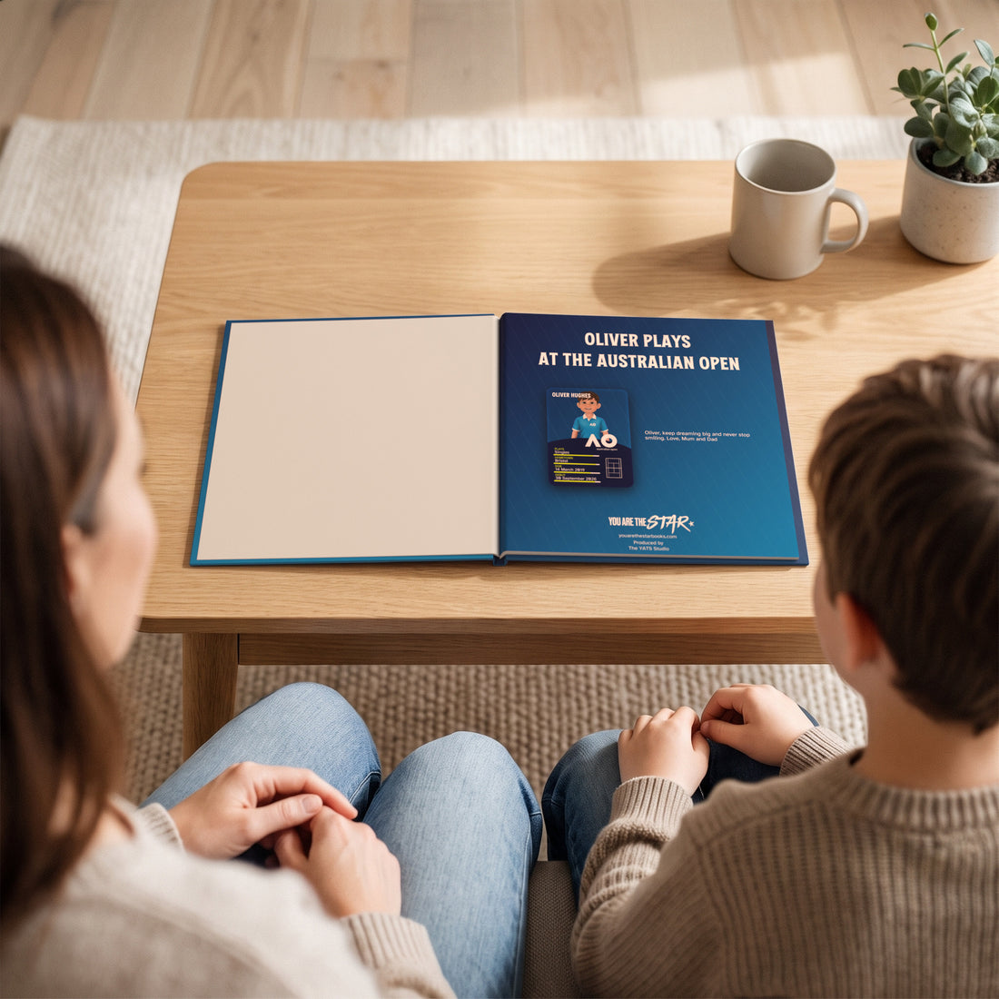 Australian Open Personalised Storybook — Reading together