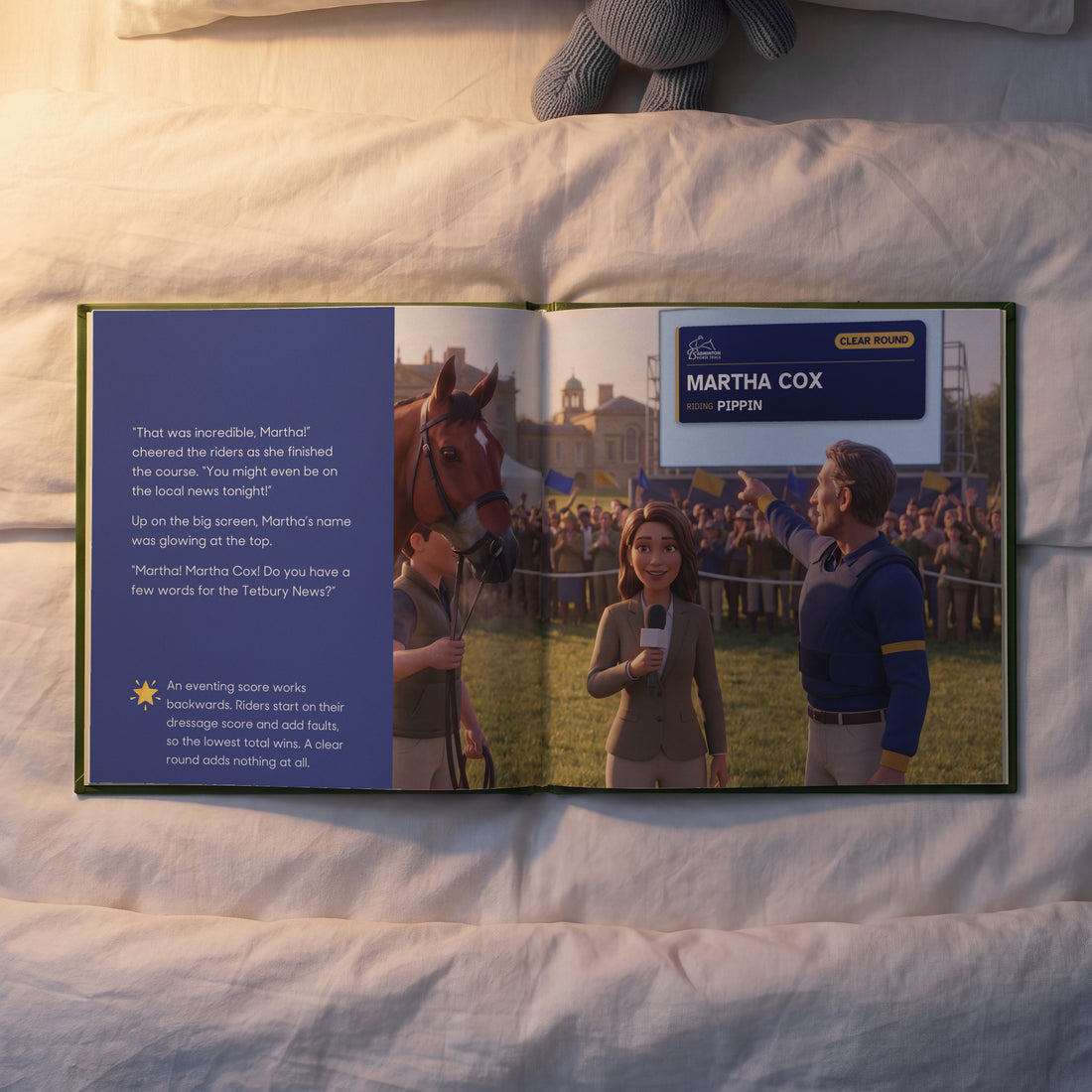 Badminton Horse Trials Personalised Storybook — Their name on the big screen