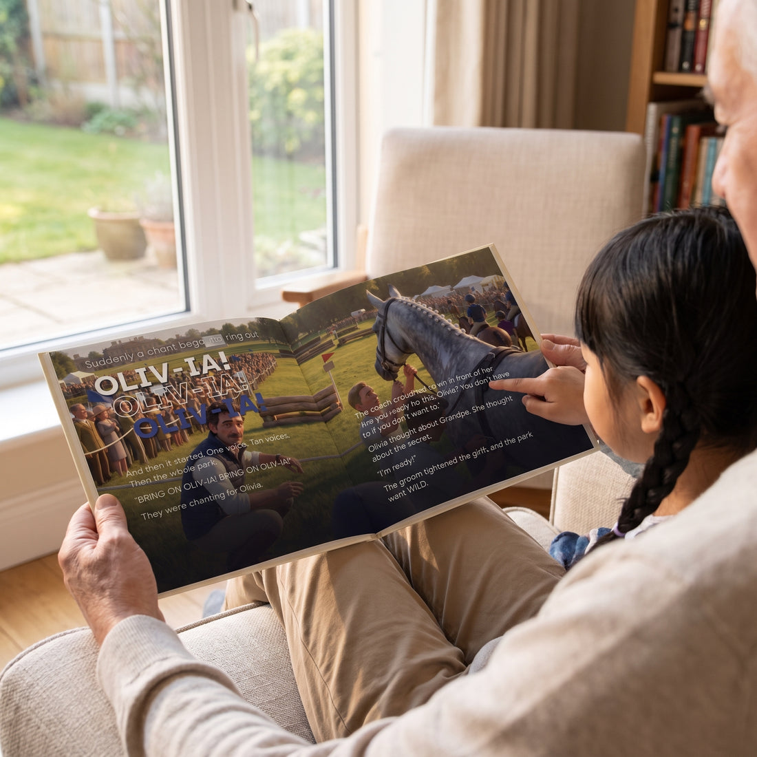 Badminton Horse Trials Personalised Storybook — The crowd chants their name