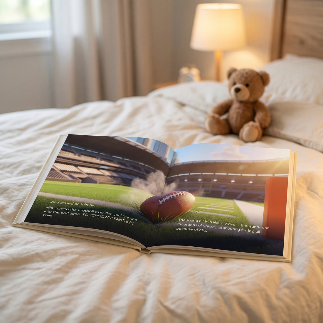 Carolina Panthers Personalised Storybook — The winning touchdown