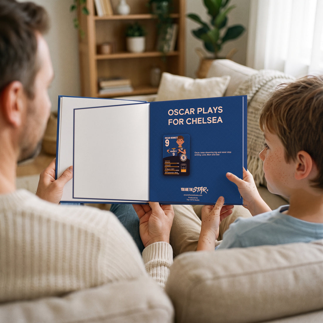 The Only Officially Licensed Chelsea FC Personalised Children’s Book — Reading together