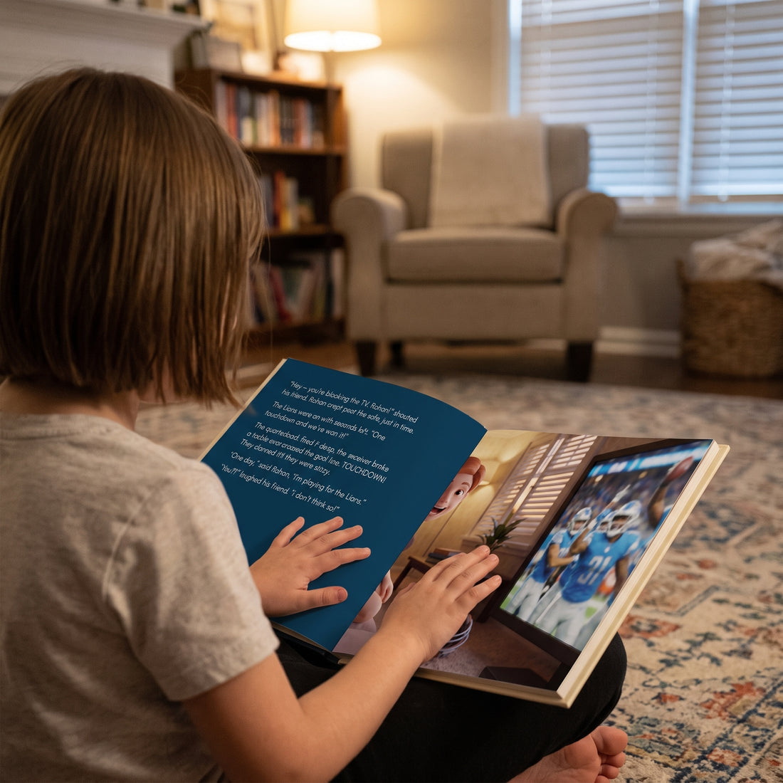Detroit Lions Personalised Storybook — Where the dream begins