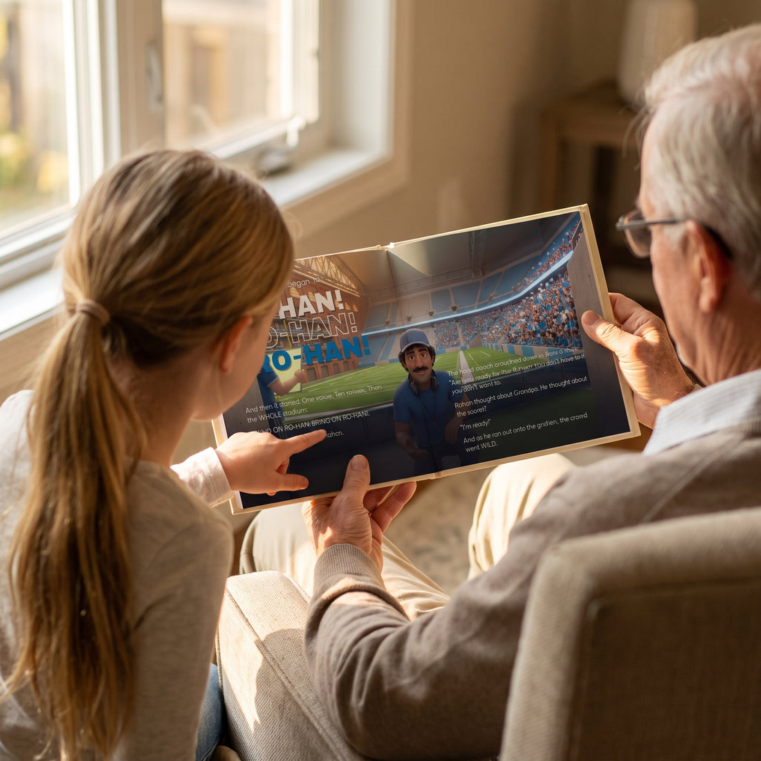 Detroit Lions Personalised Storybook — The crowd chants their name