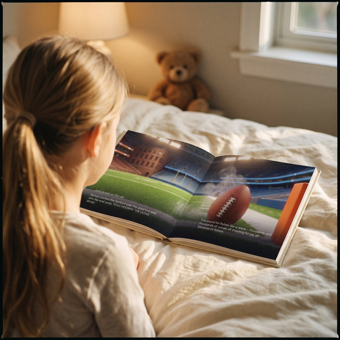 Detroit Lions Personalised Storybook — The winning touchdown