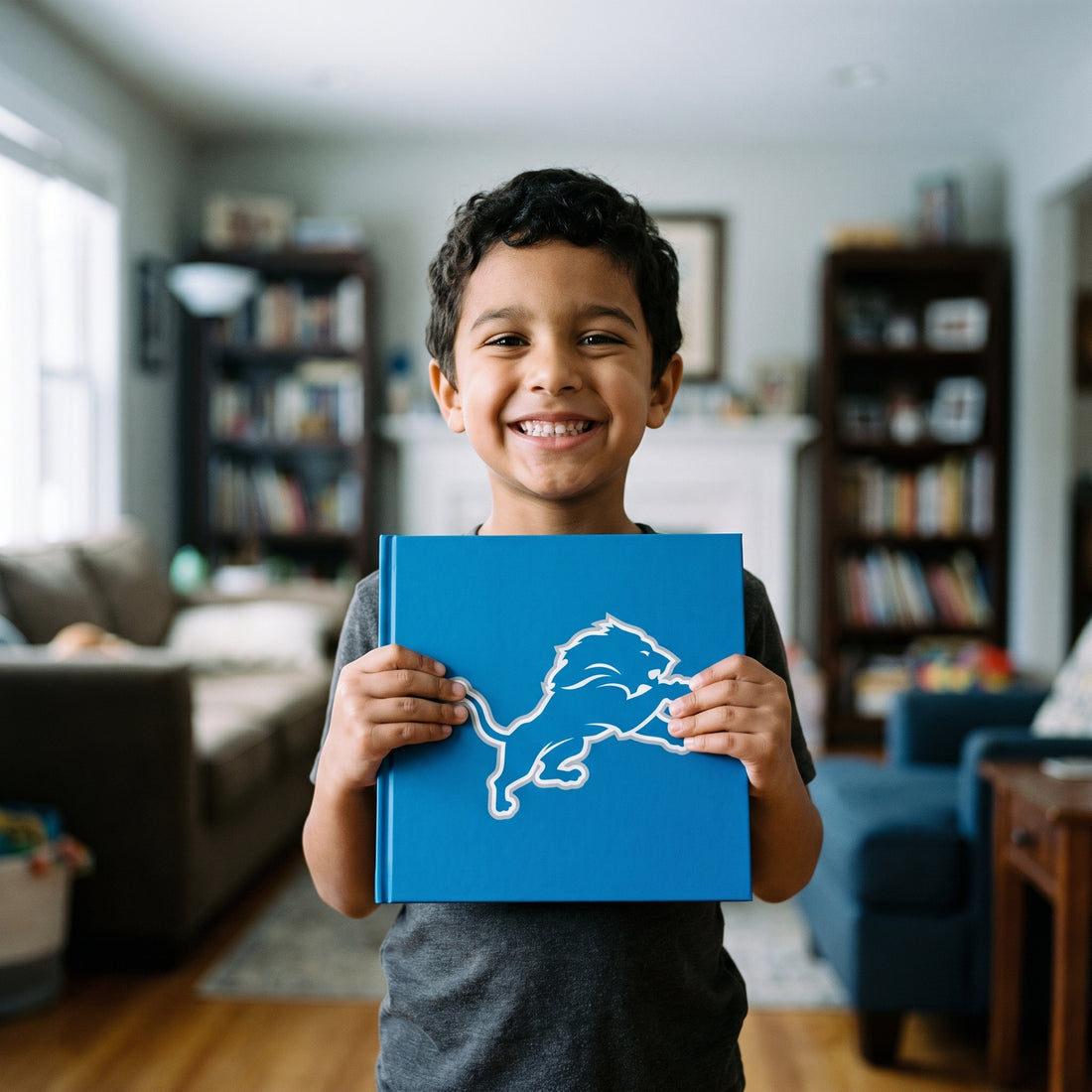 Detroit Lions Personalised Storybook — Loved at home