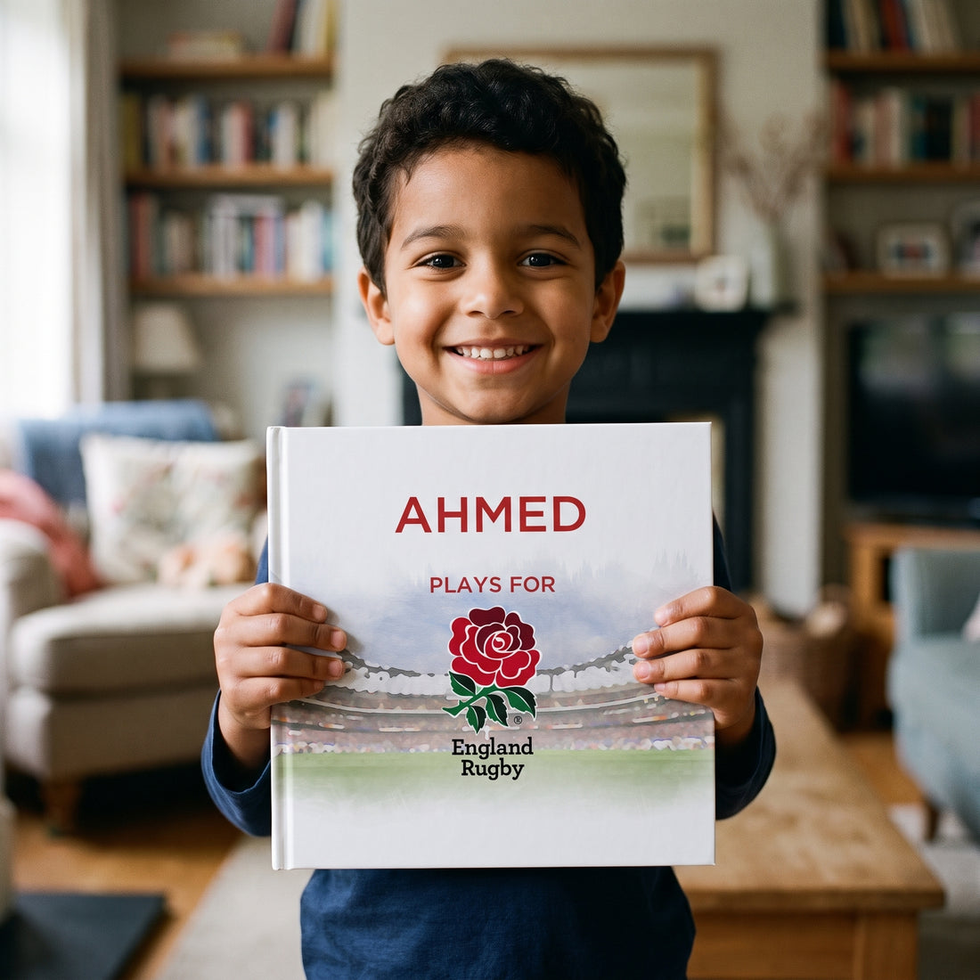 England Rugby Personalised Storybook — Loved at home