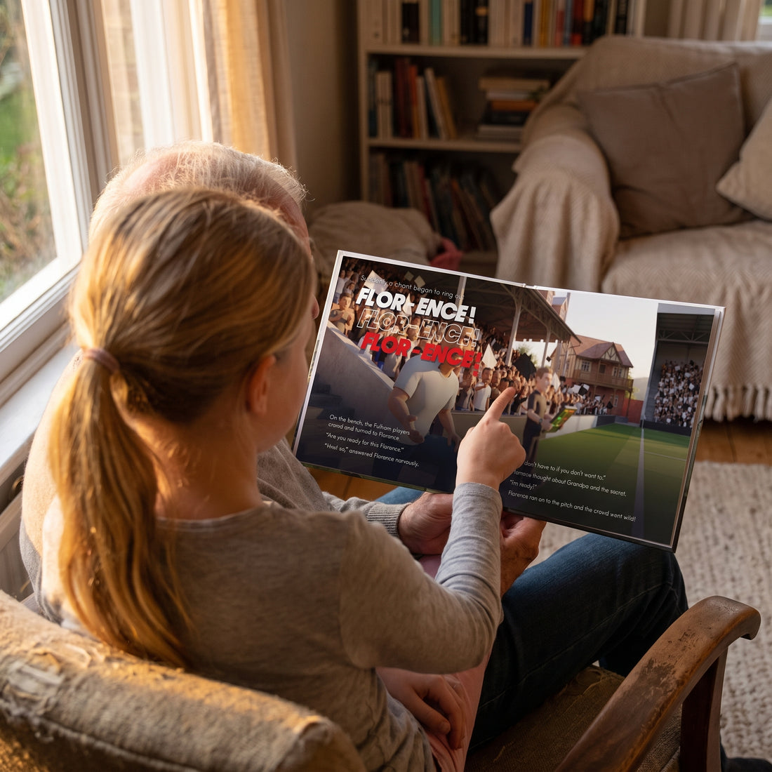 The Only Official Fulham FC Personalised Children’s Book — The crowd chants their name