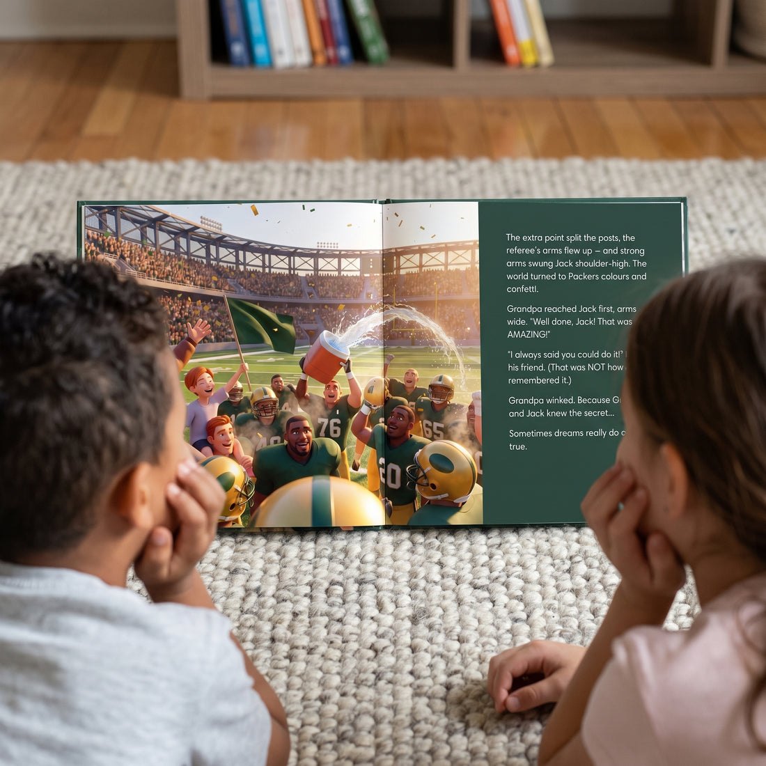 Green Bay Packers Personalised Storybook — Their game-winner page