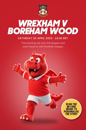 Historic Moments: Wrexham v Boreham Wood, Book 2. Quick buy edition front cover