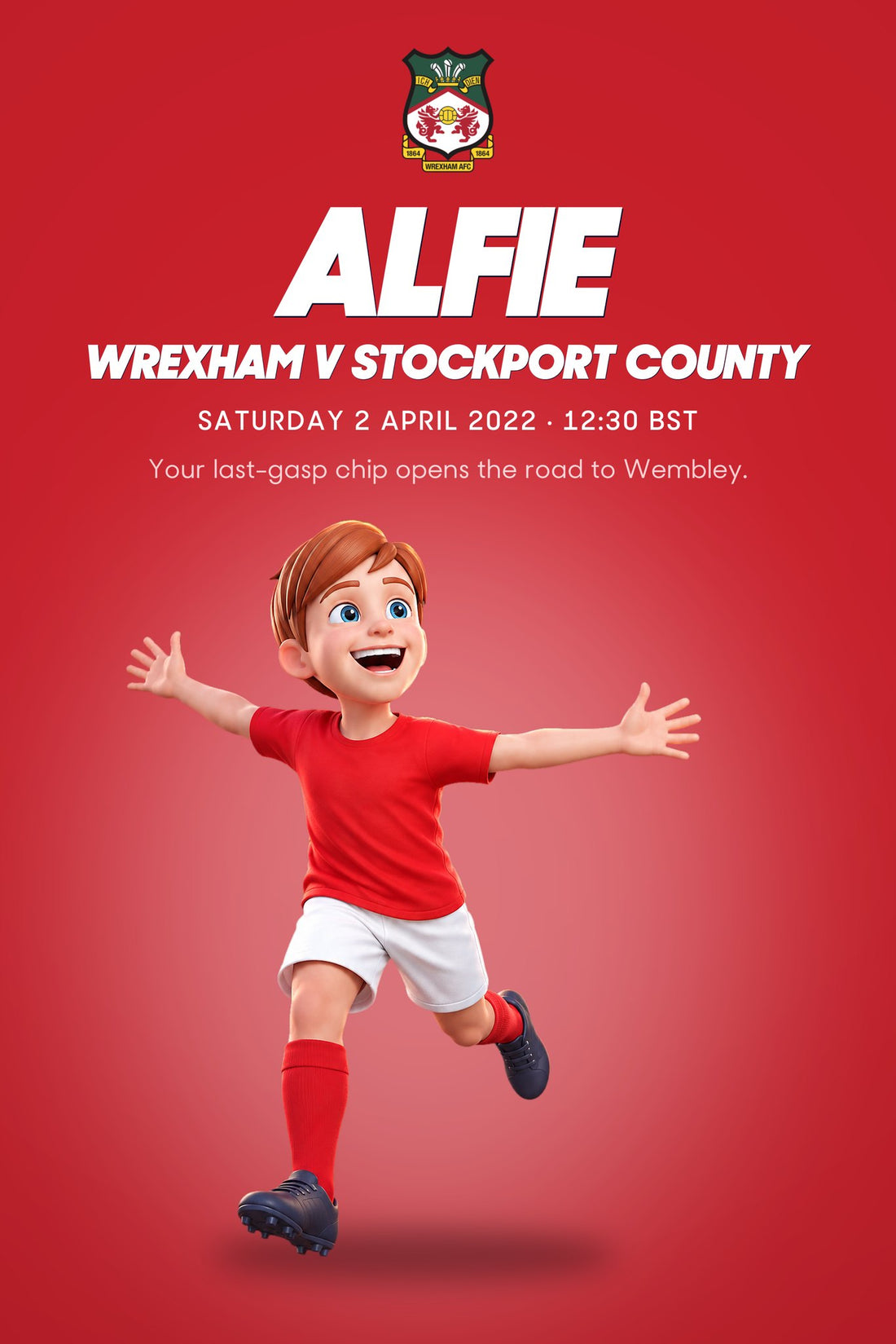 Wrexham v Stockport County: Historic Moments, Book 3: Personalised cover