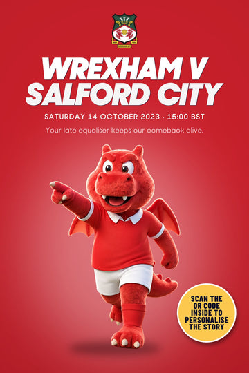 Historic Moments: Wrexham v Salford City, Book 7. Quick buy edition front cover