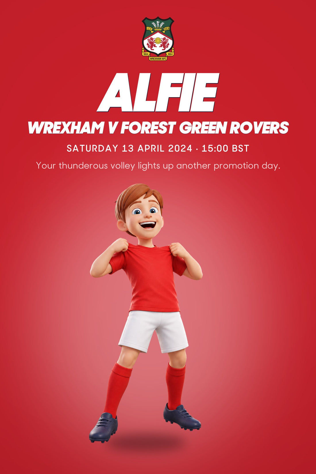 Wrexham v Forest Green Rovers: Historic Moments, Book 9: Personalised cover