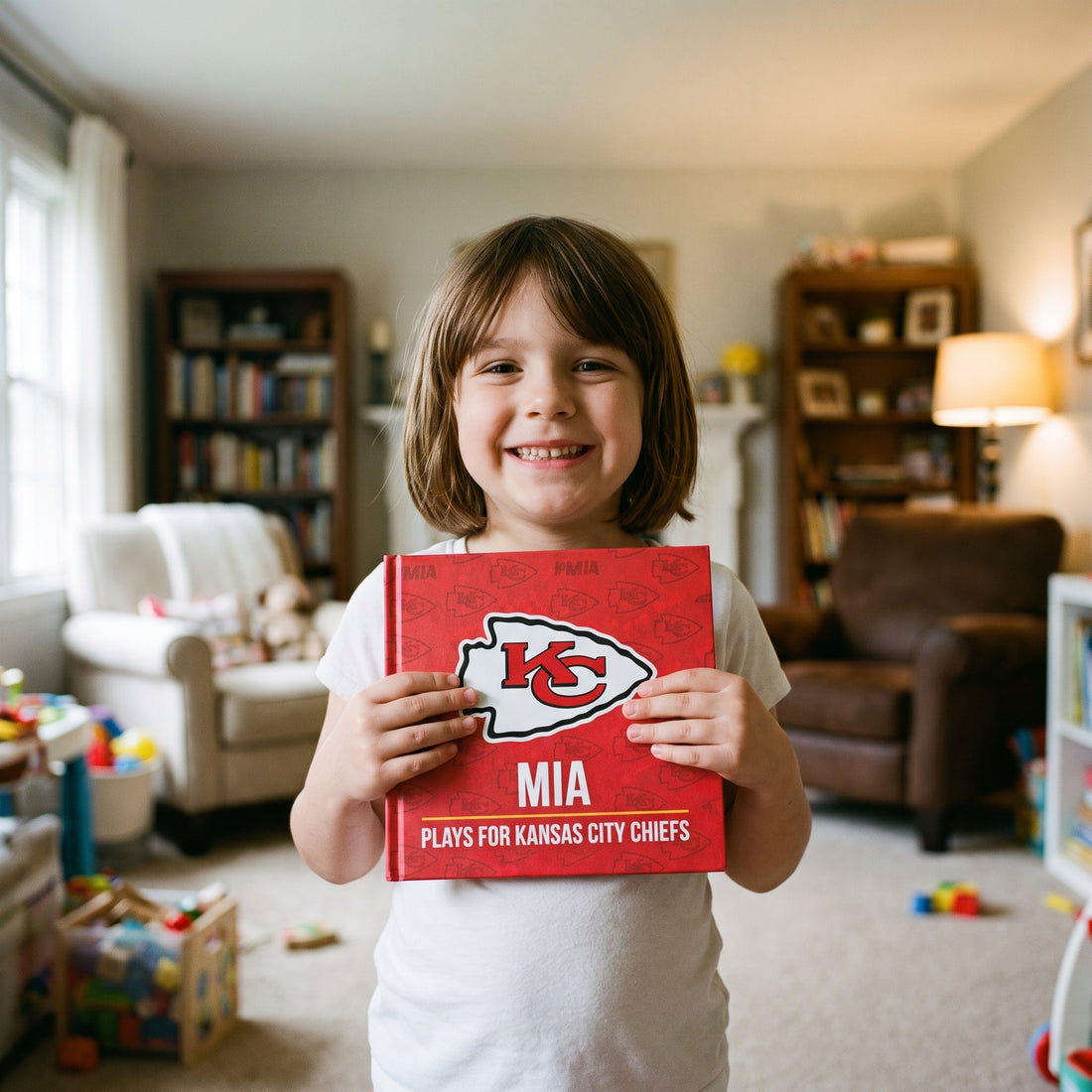 Kansas City Chiefs Personalised Storybook — Loved at home