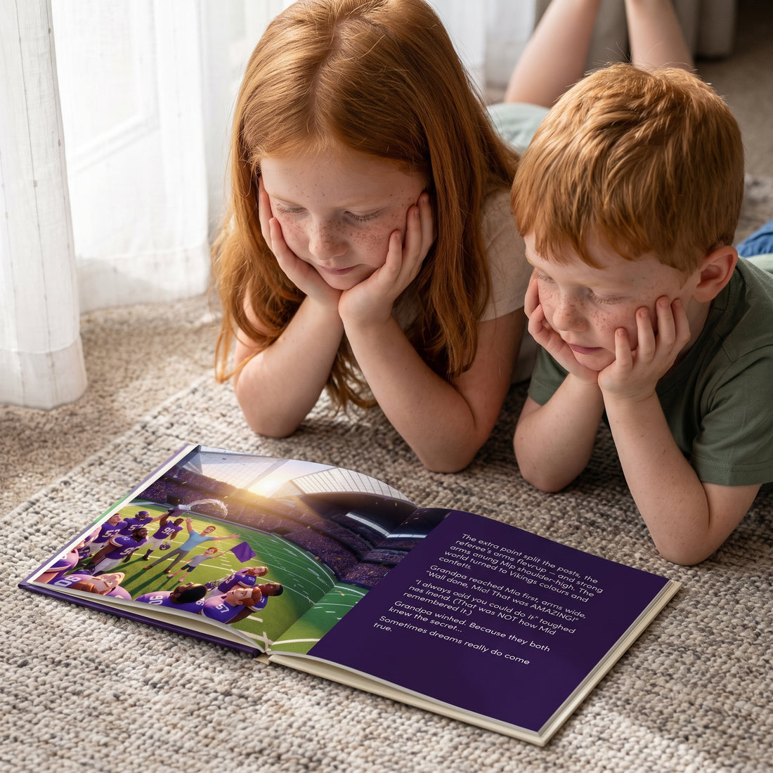 NFL Minnesota Vikings Personalised Storybook — Their game-winner page