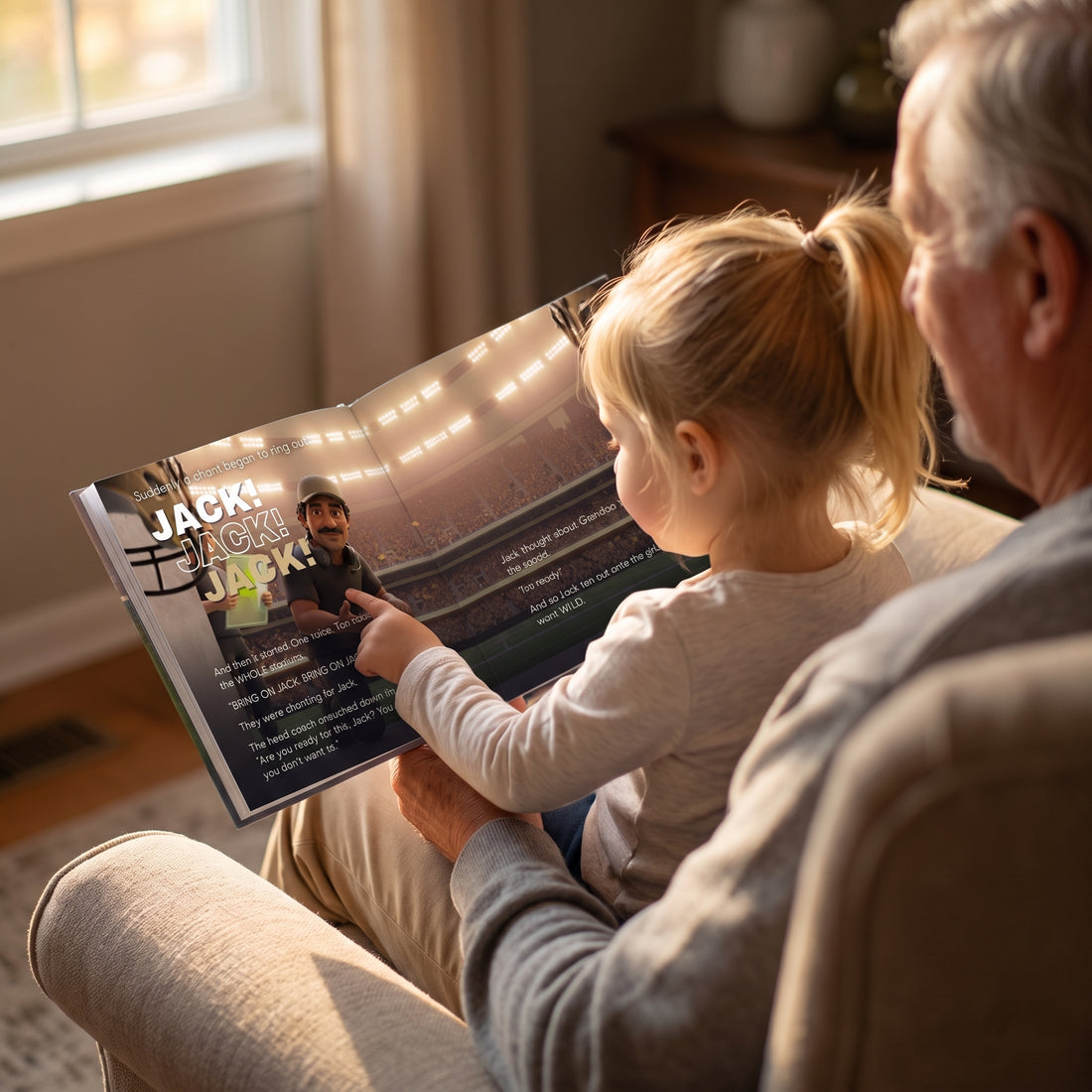 New Orleans Saints Personalised Storybook — The crowd chants their name