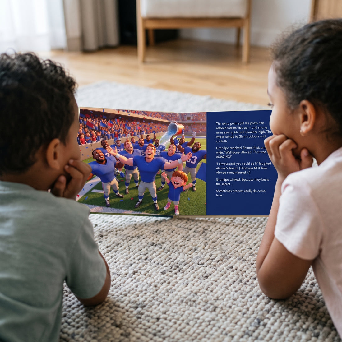 New York Giants Personalised Storybook — Their game-winner page