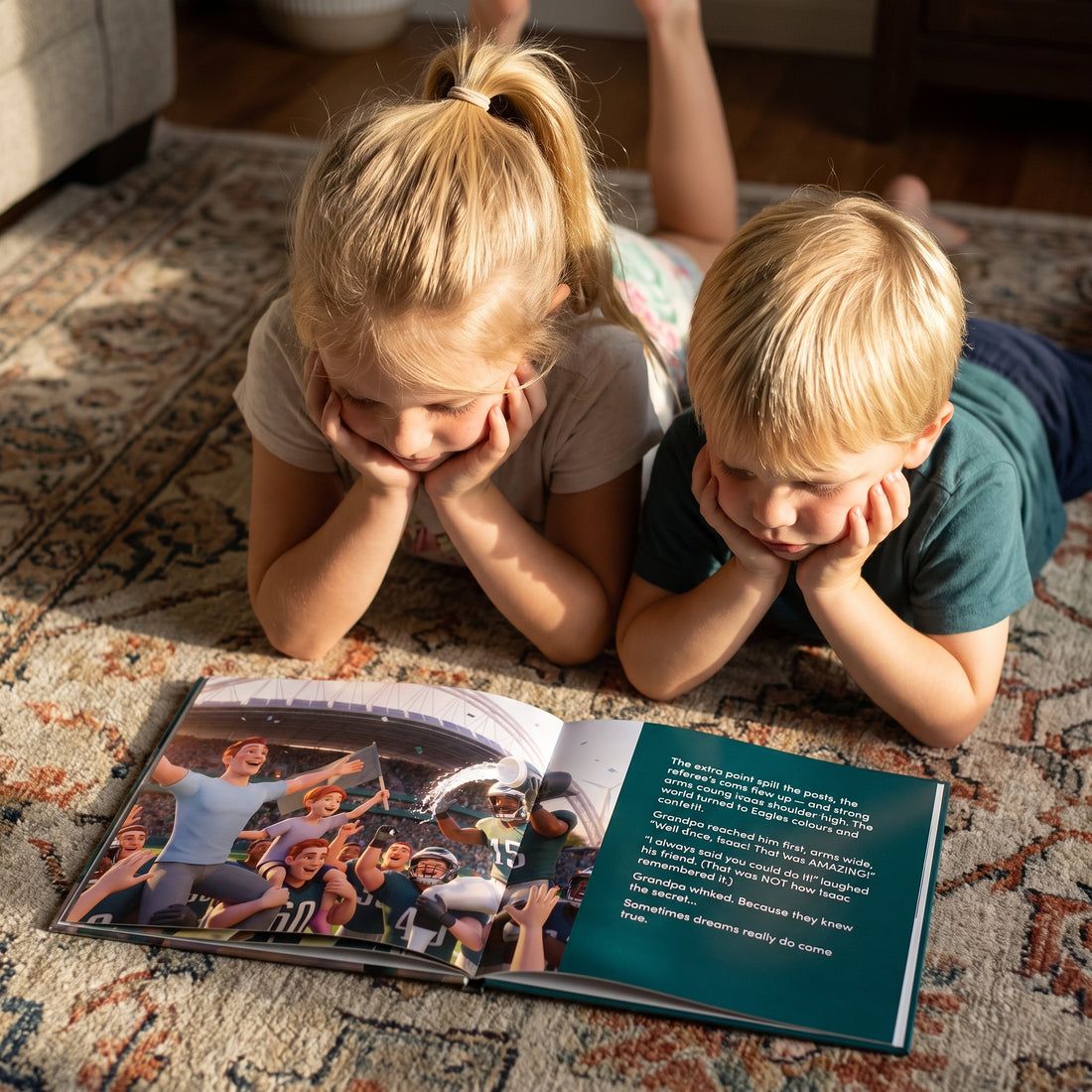 Philadelphia Eagles Personalised Storybook — Their game-winner page