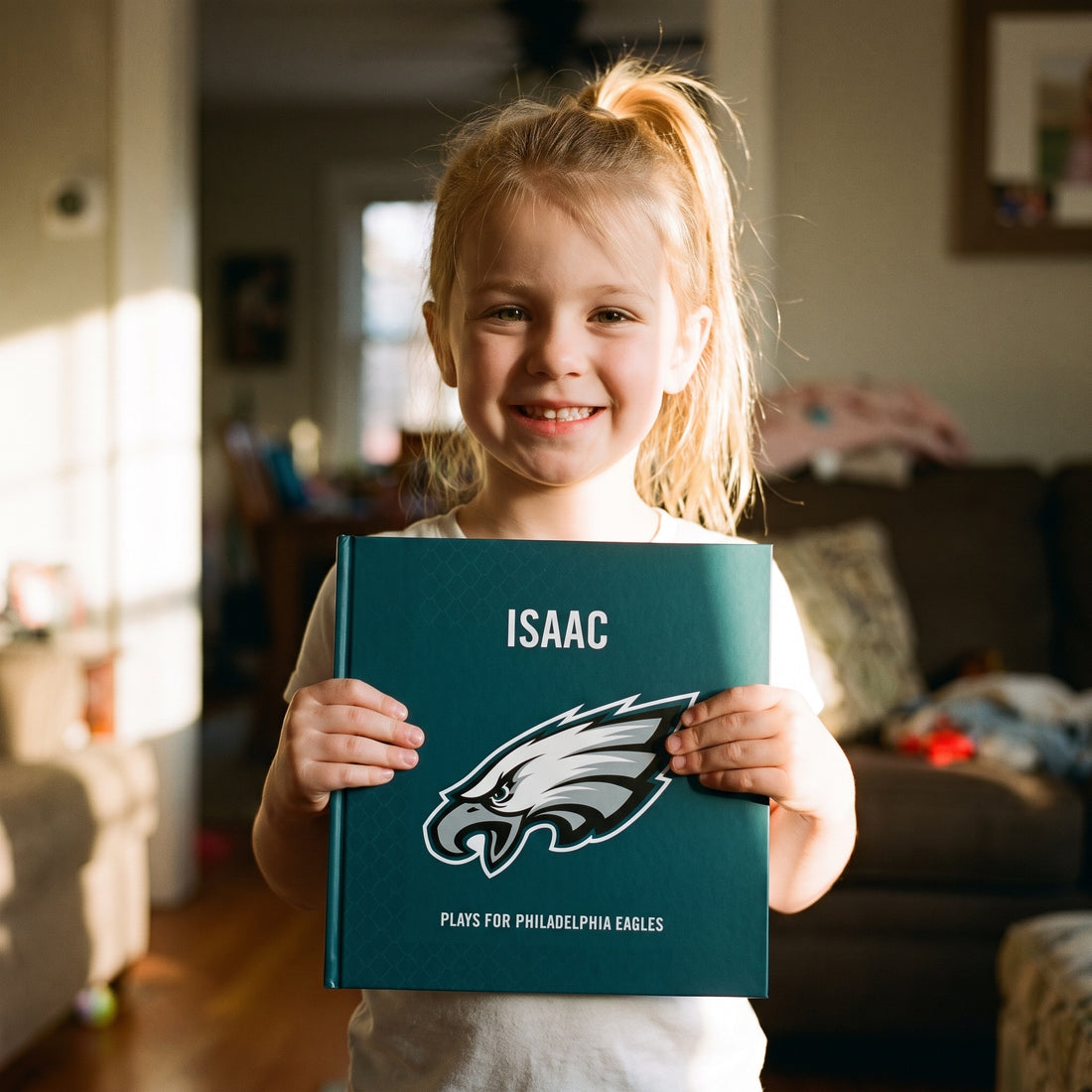 Philadelphia Eagles Personalised Storybook — Loved at home