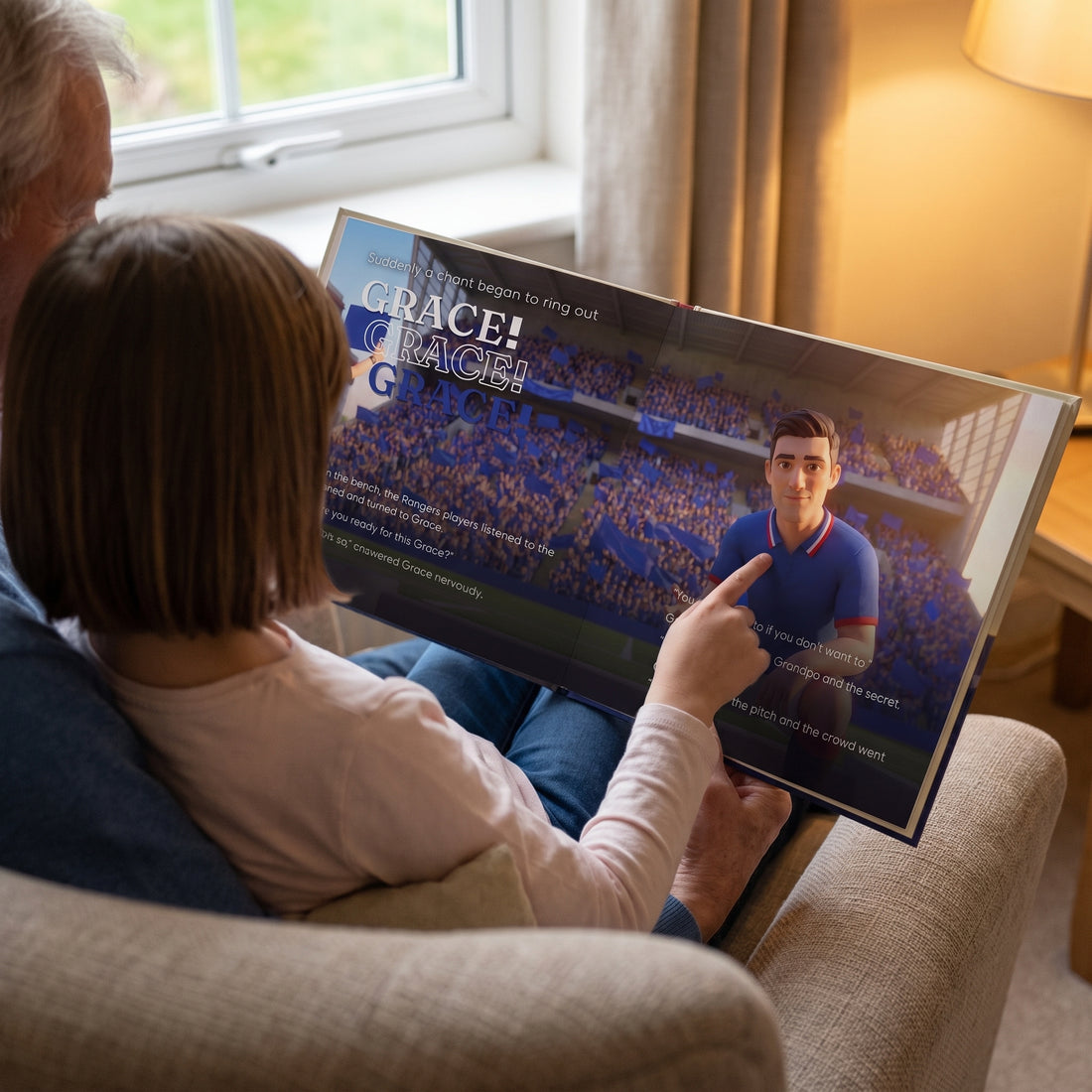 Rangers Personalised Storybook — The crowd chants their name