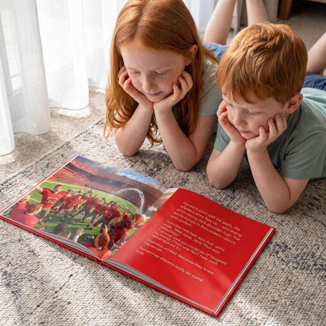 Tampa Bay Buccaneers Personalised Storybook — Their game-winner page