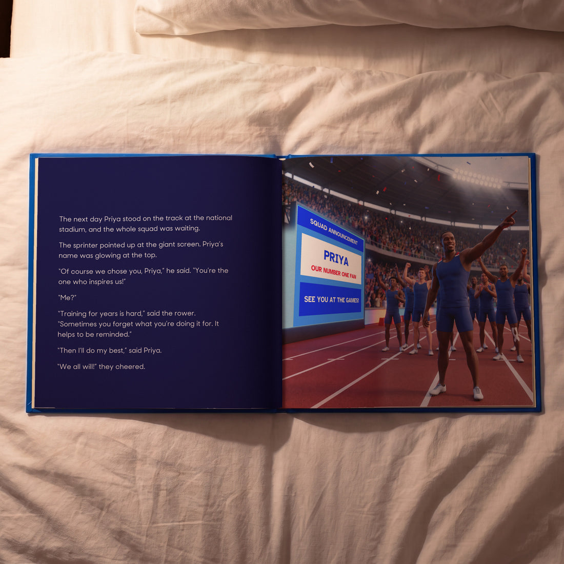 Team GB Personalised Storybook — Their name on the big screen